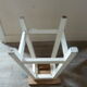 Pair of wooden workshop stools, 50s