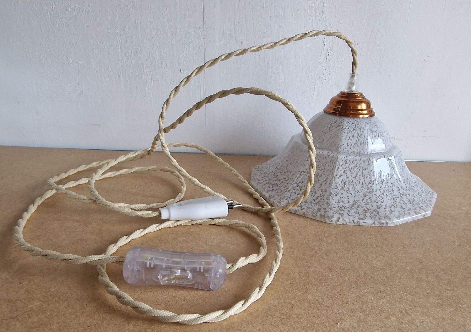 Art Deco Clichy glass pendant lamp