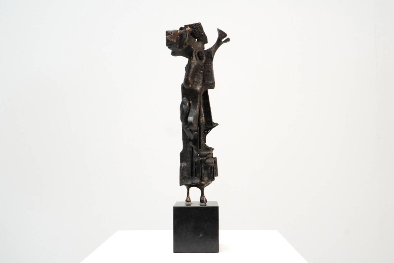 Roger Bonduel, Rare Abstract Bronze Sculpture