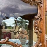Louis XV Style Walnut Display Cabinet