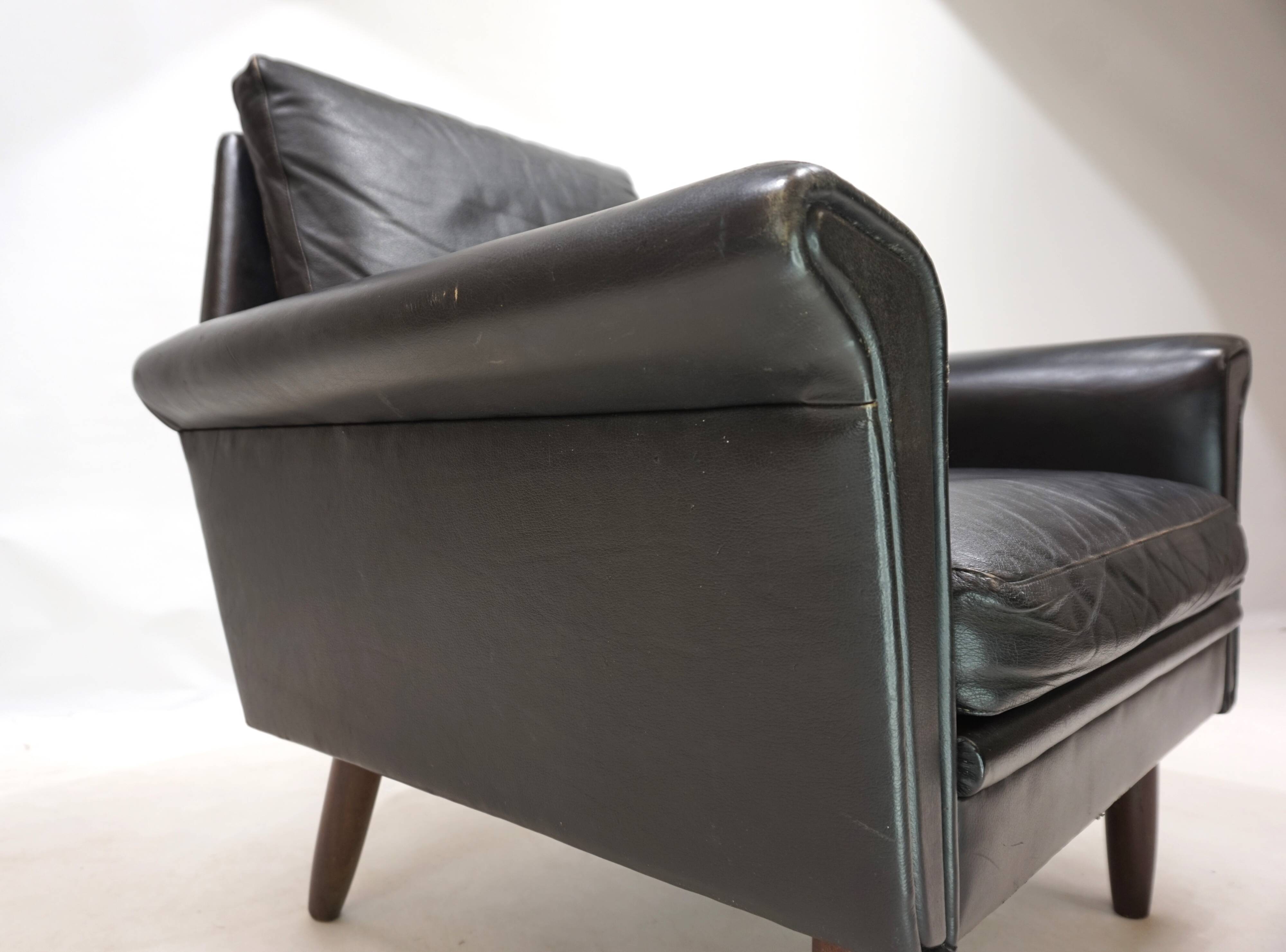 Gustav Thams leather lounge chair, 1960