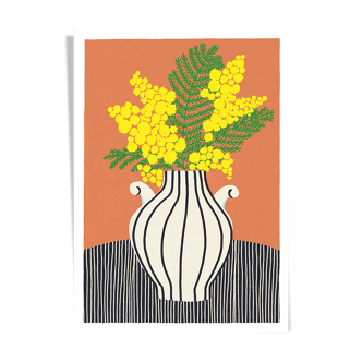 Illustration "Le mimosa" A4