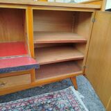 Sideboard with fin sides / compass feet from the 50s/60s