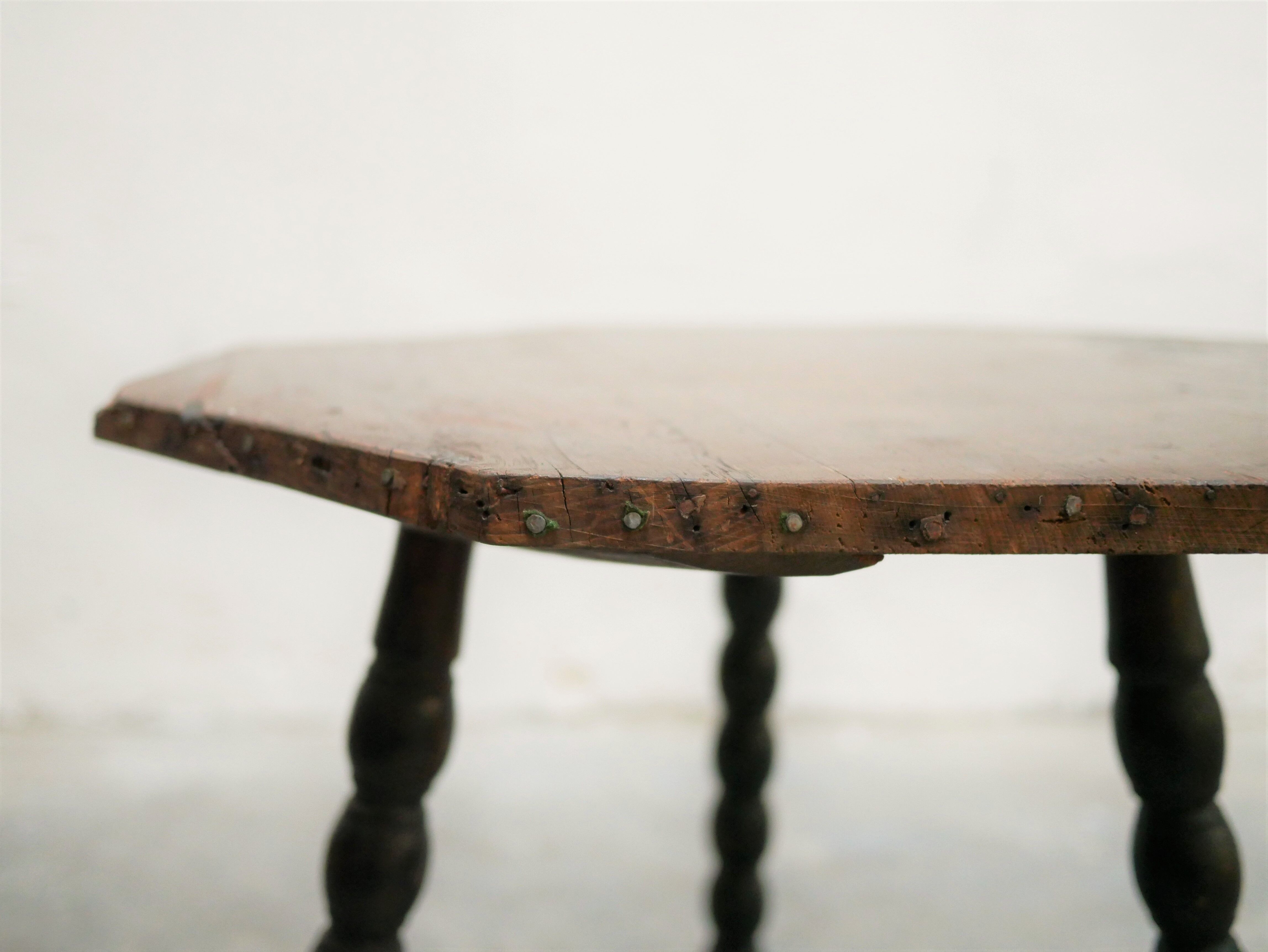 Vintage tripod side table