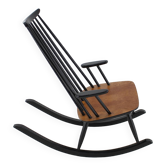 1960s Varjosen Puunjalostus Beech Rocking Chair, Finland