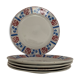 5 flat plates Sarreguemines, Tabarin model