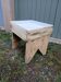 Small old wooden side table