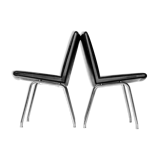 Paire de chaises Lufthavn par Hans Wegner