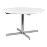 Table en marbre et métal chromé. Circa 1960. LS58341208U