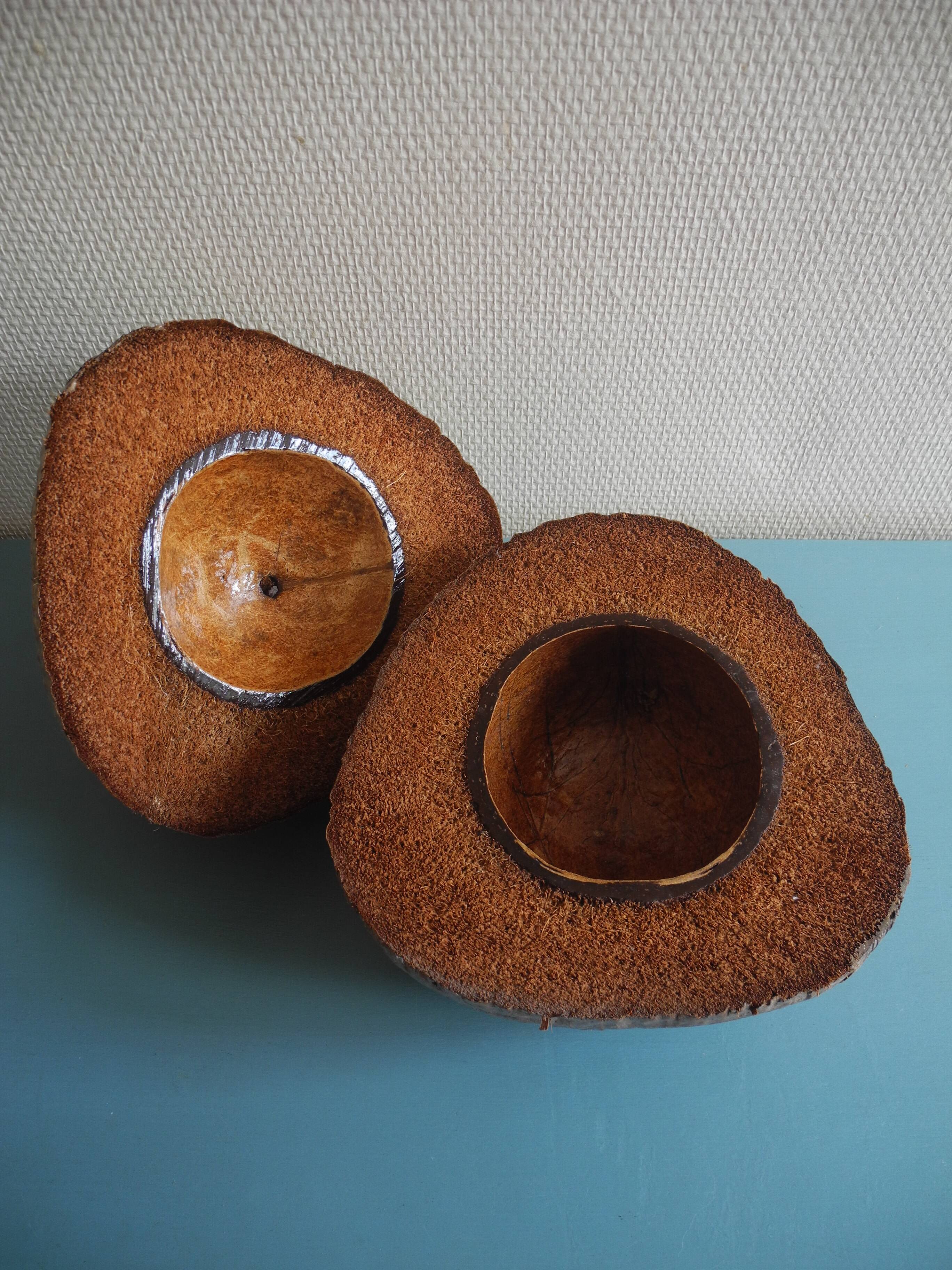 vintage ice bucket coconut Nocodaf Abidjan 70s