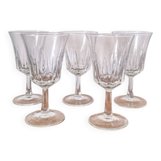5 Regency model aperitif glasses, Luminarc
