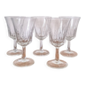 5 verres apéritif modèle Régence, Luminarc