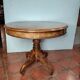 Walnut pedestal table