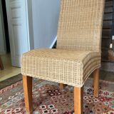 4 chaises rotin