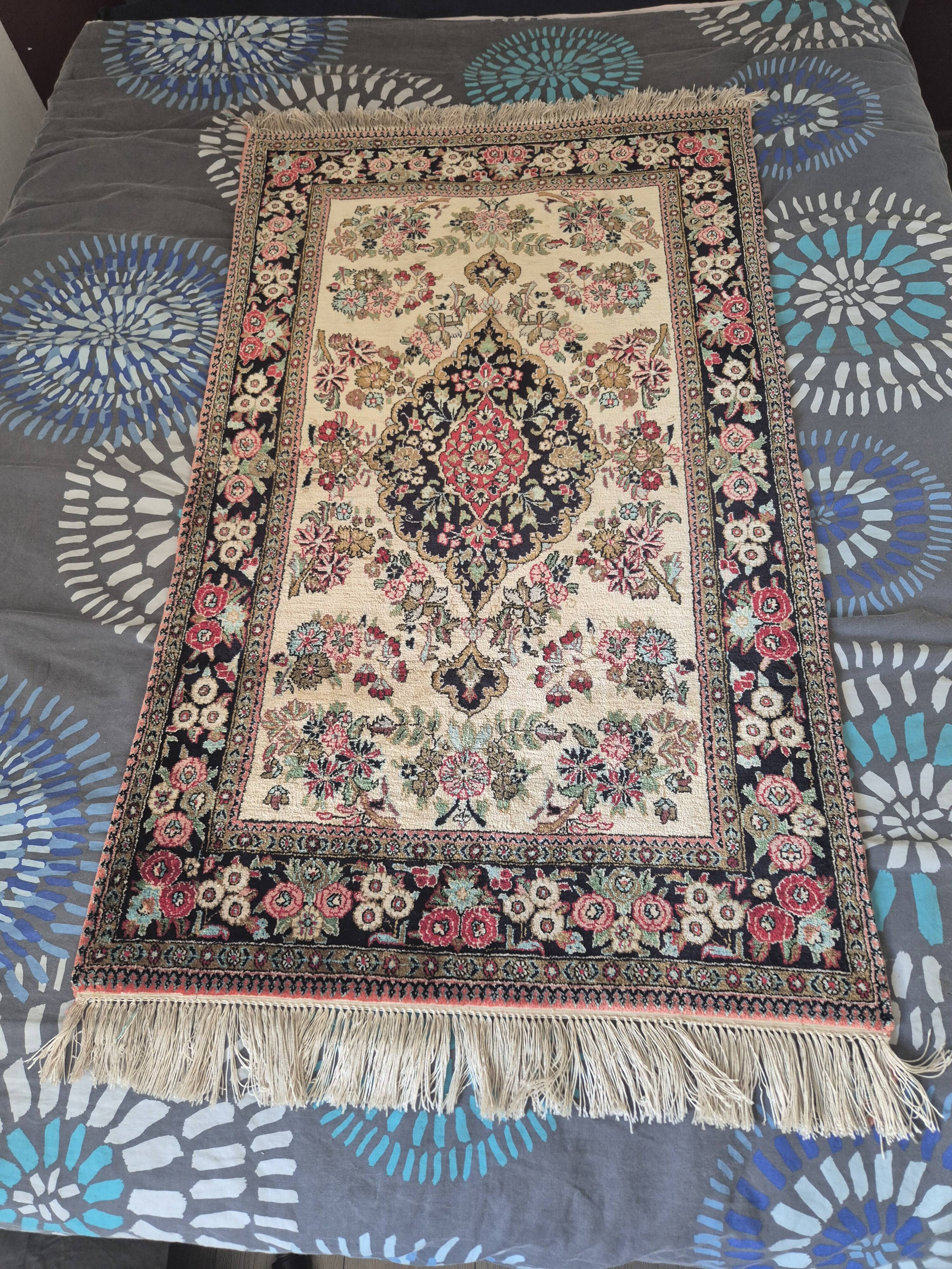 Petit Tapis Tabriz Jaune Médaillon – Format Couloir