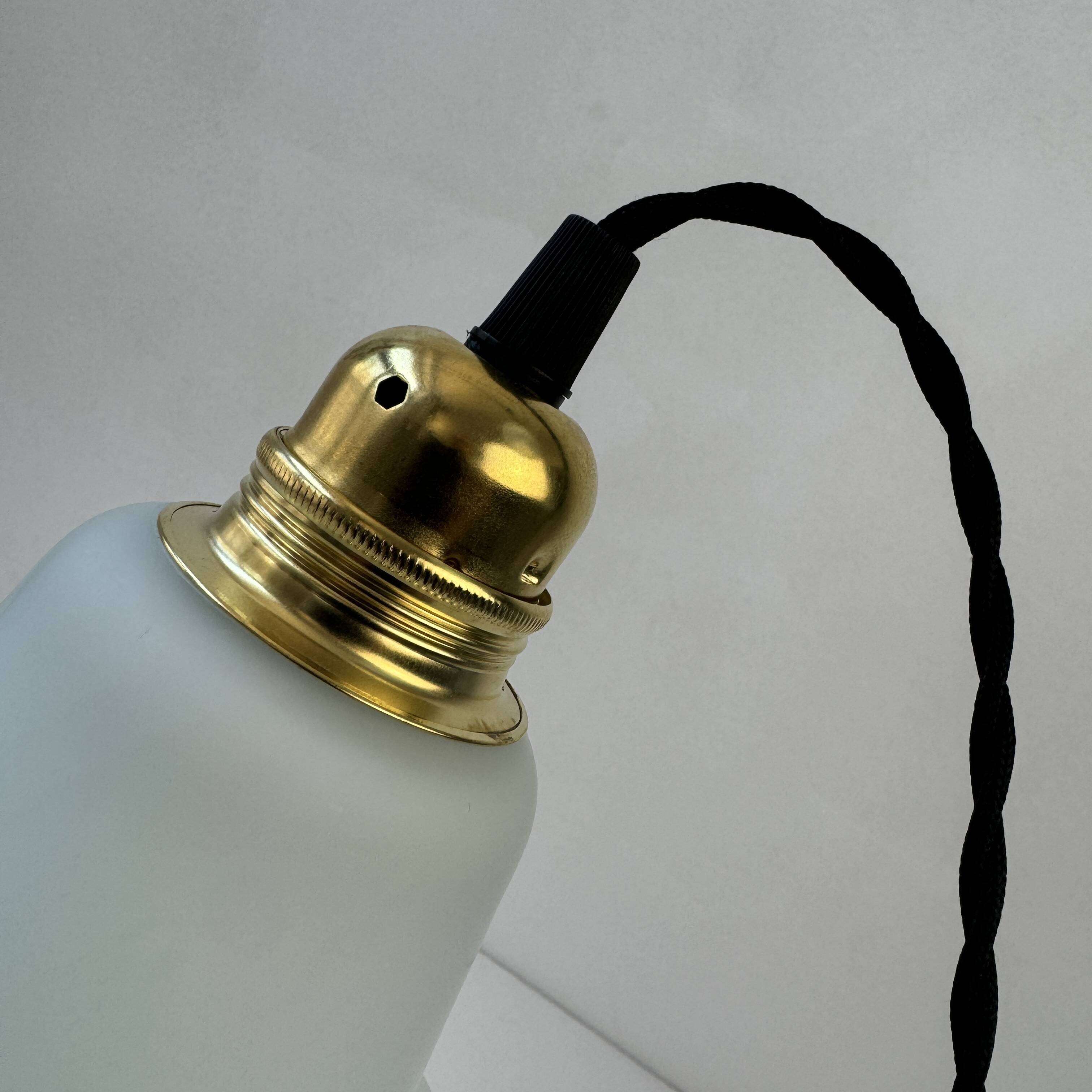 Old vintage opaline pendant light