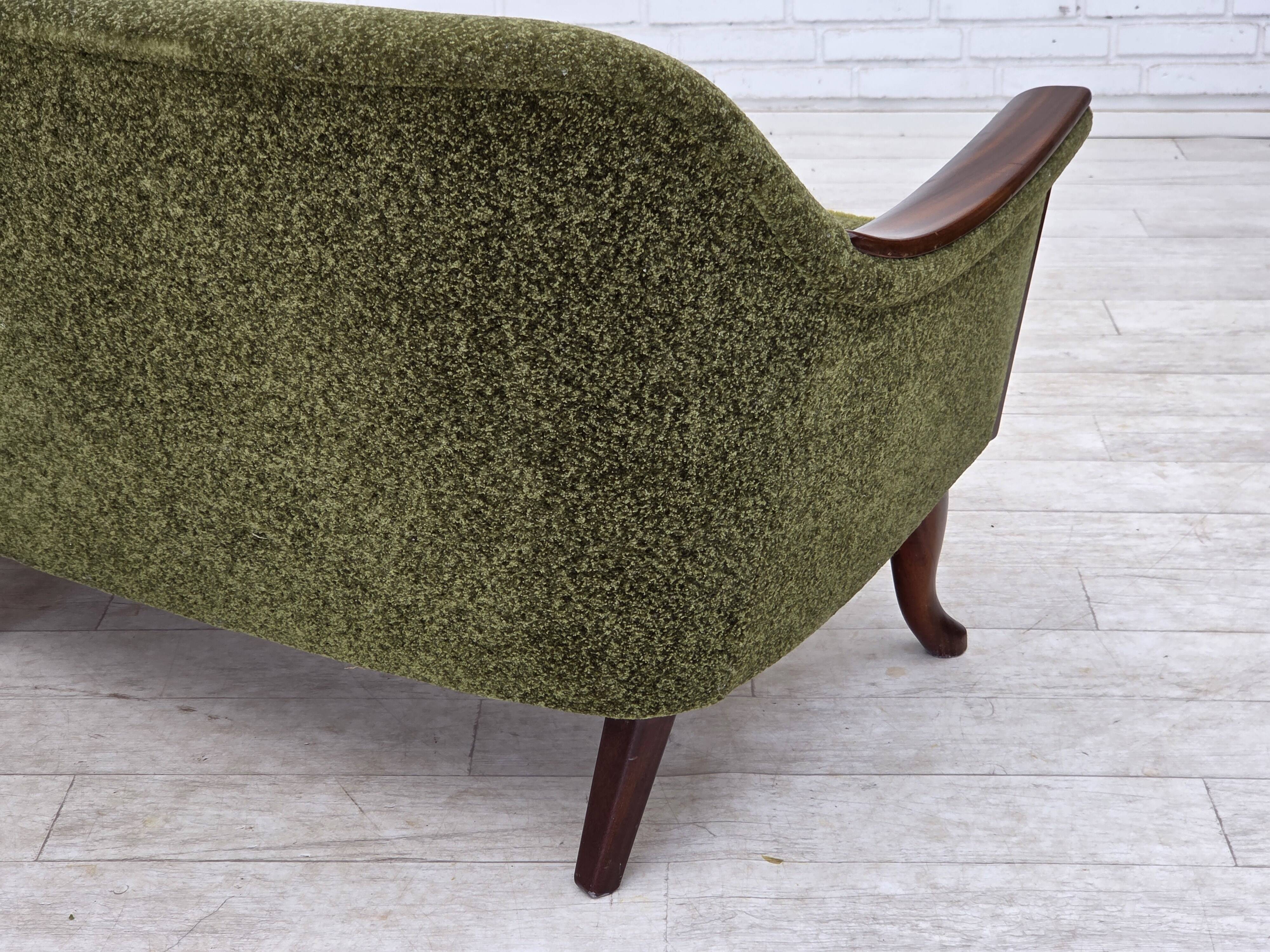 1970s, Norwegian vintage 3-seater sofa, teak wood.