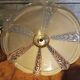 Pair of vintage wall lights in pale yellow granite glass