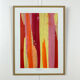 Peinture originale sous-verre « Couché de soleil »