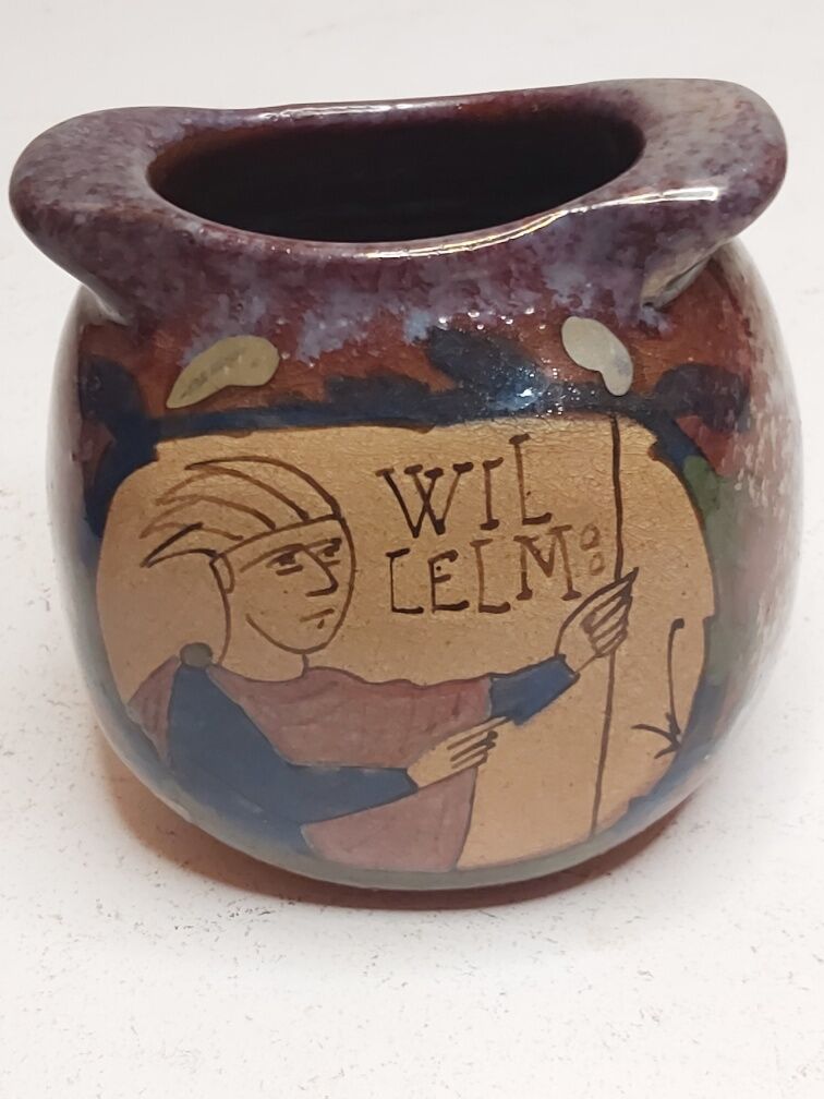 Iridescent ceramic vase DESMANT Bayeux