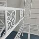 2 wrought iron armchairs