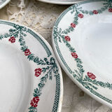 Moulin des Loups soup plates with garlands