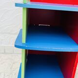 Multicolored children's desk and stool