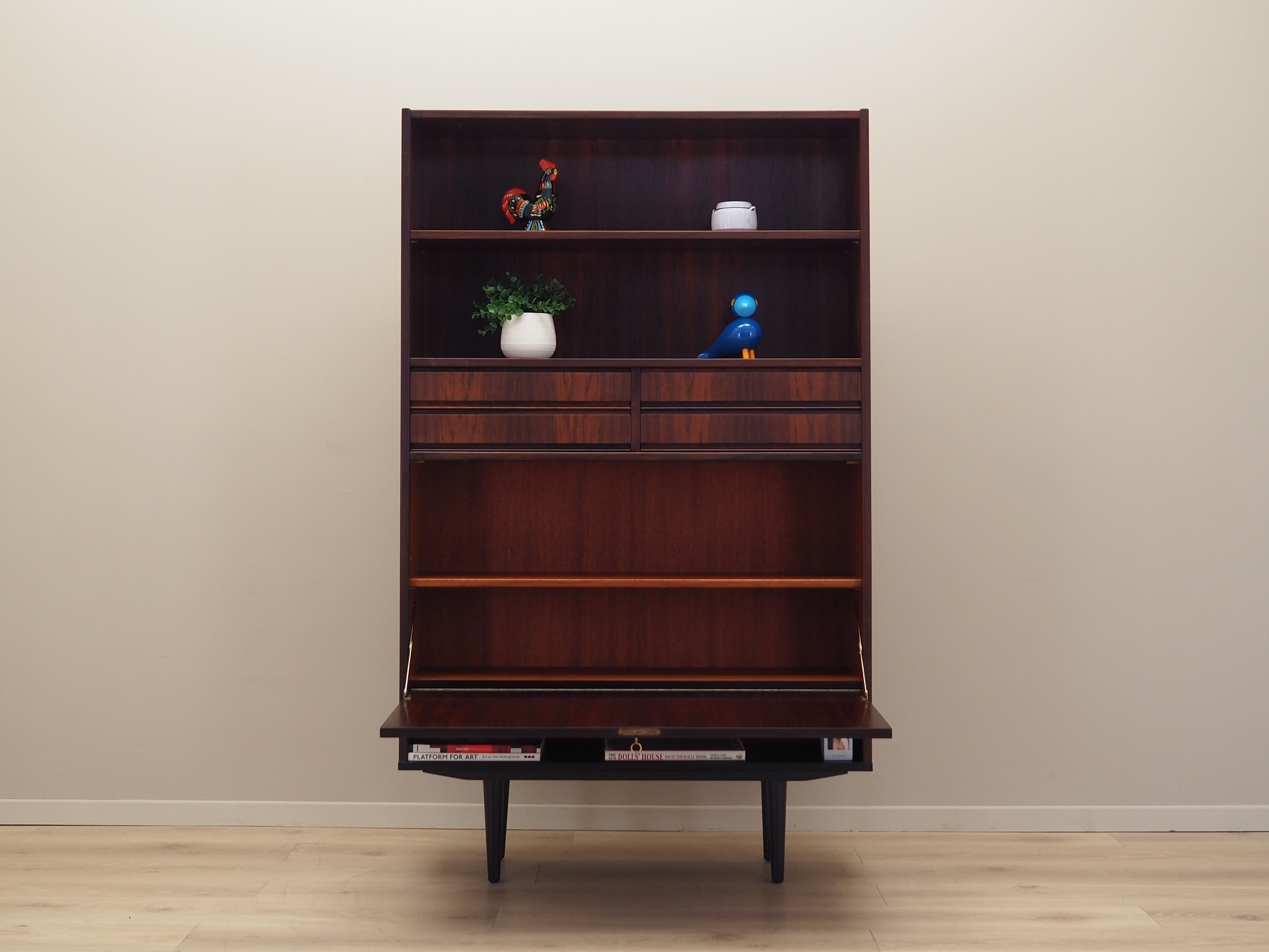 Bibliothèque en palissandre, design danois, années 1970, production: Danemark