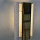 Pair of vintage wall lights, brass and white perforated metal, Hans Agne Jakobsson