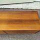 Vintage sideboard in wood, metal foot, 6 drawers