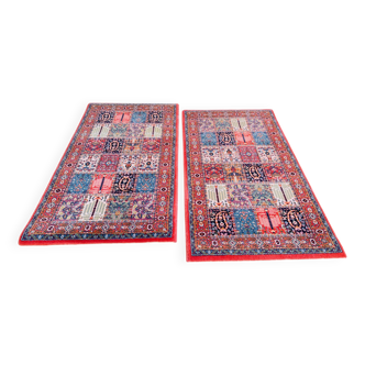 Paire de tapis vintage de style Art déco