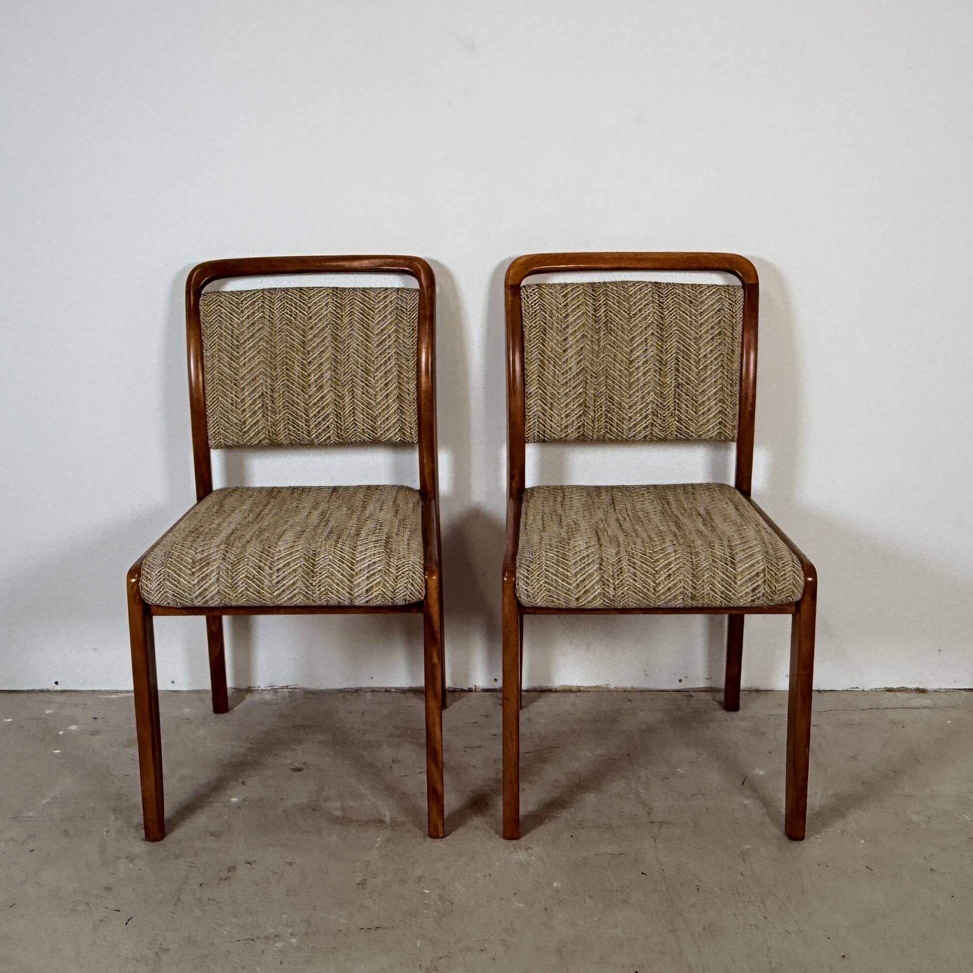 Set of two Scandinavian-style dining chairs