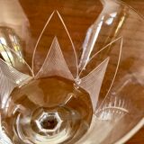 Crystal Art deco champagne cups