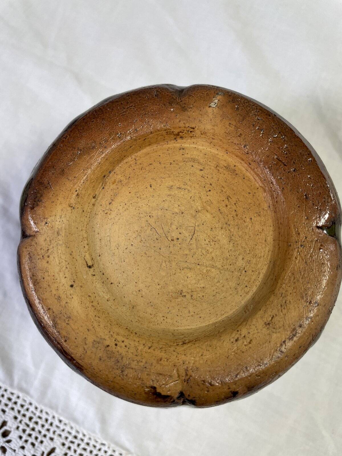Ashtray, glazed terracotta catchall.