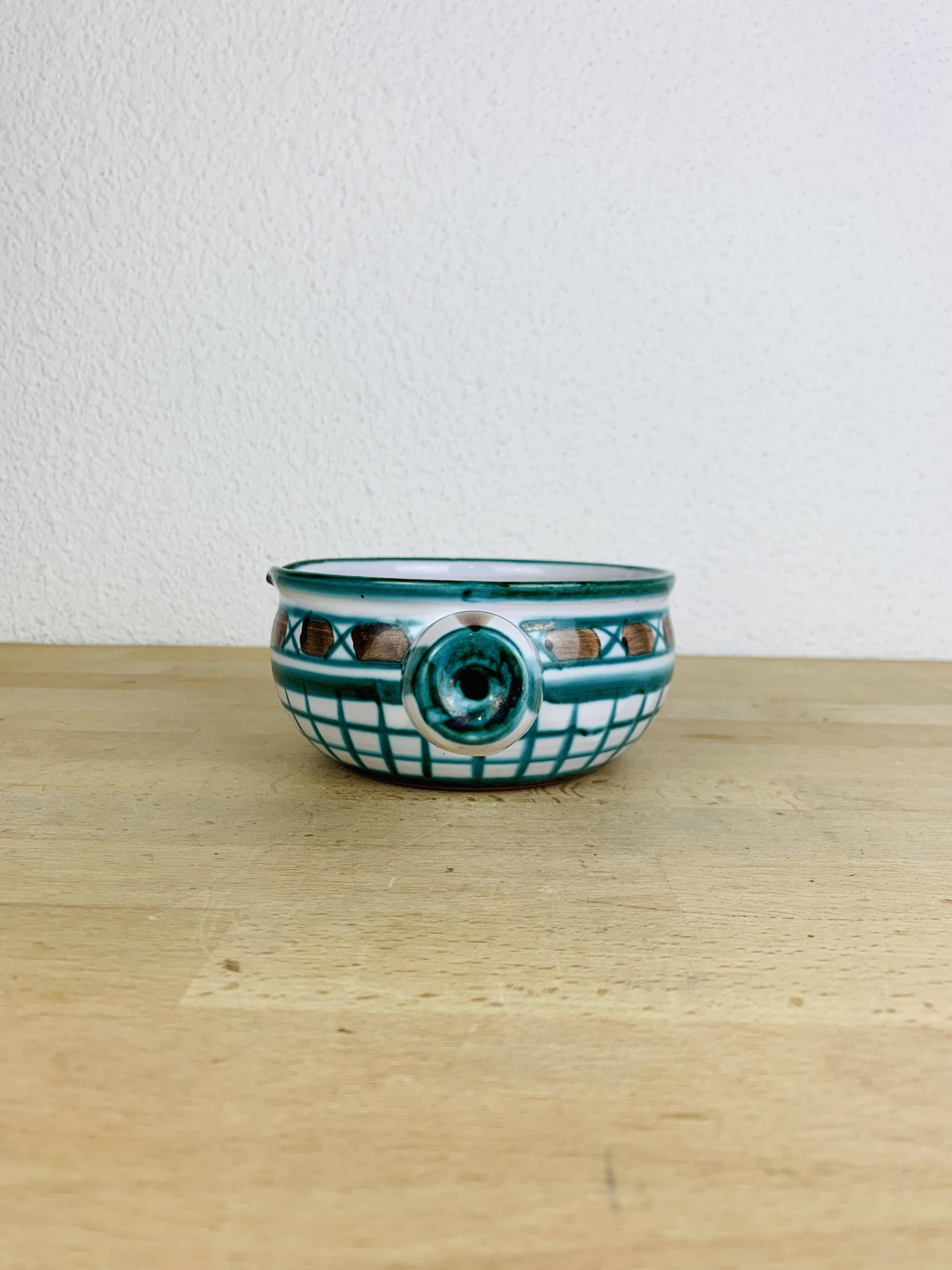 Robert Picault ceramic Vallauris pocket emptier, vintage pan