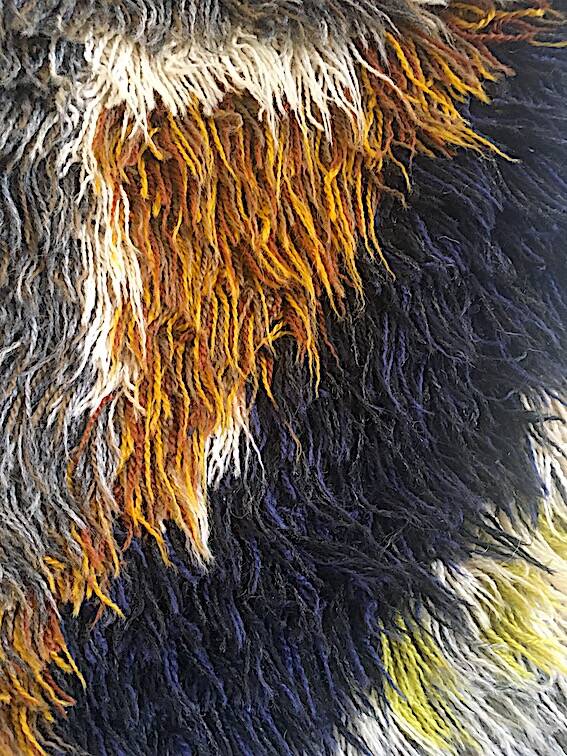 Swedish wool rug from the 60s