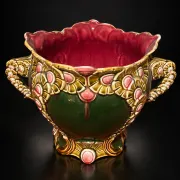 Art Nouveau cache-pot, Onnaing, model 738