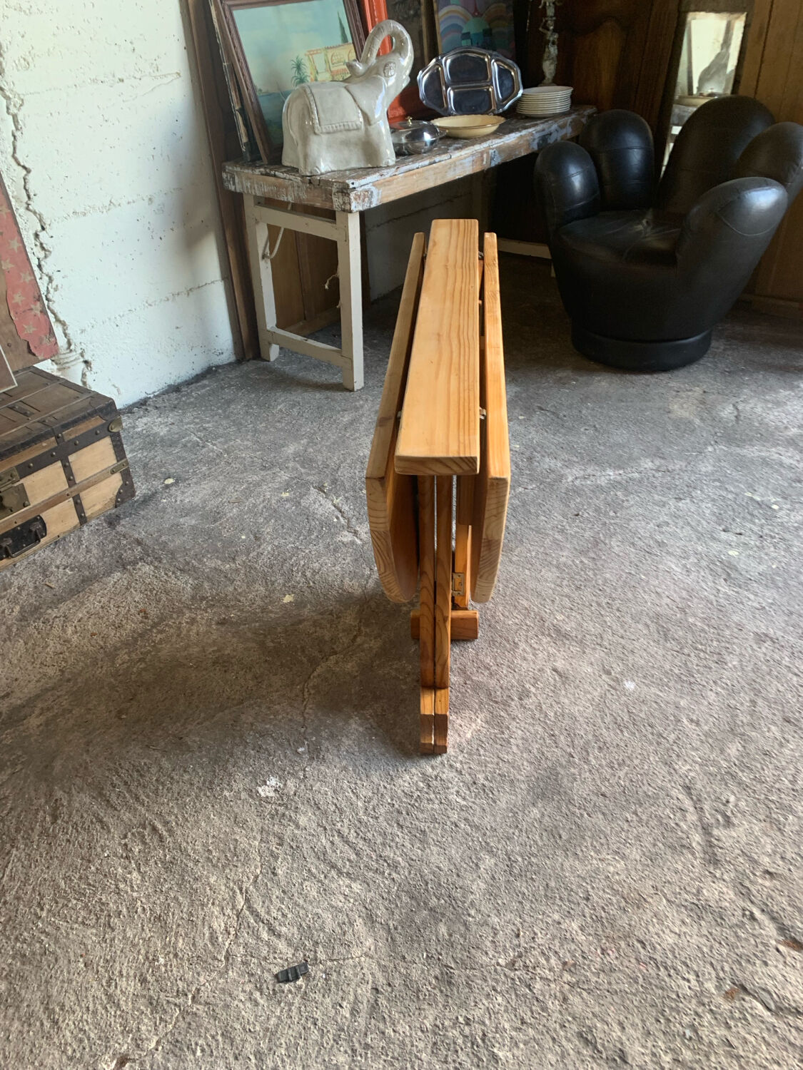 Folding pine table – Chic mountain spirit