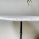 Authentic Parisian Bistro Table - Marble and Cast Iron, 1920s Style