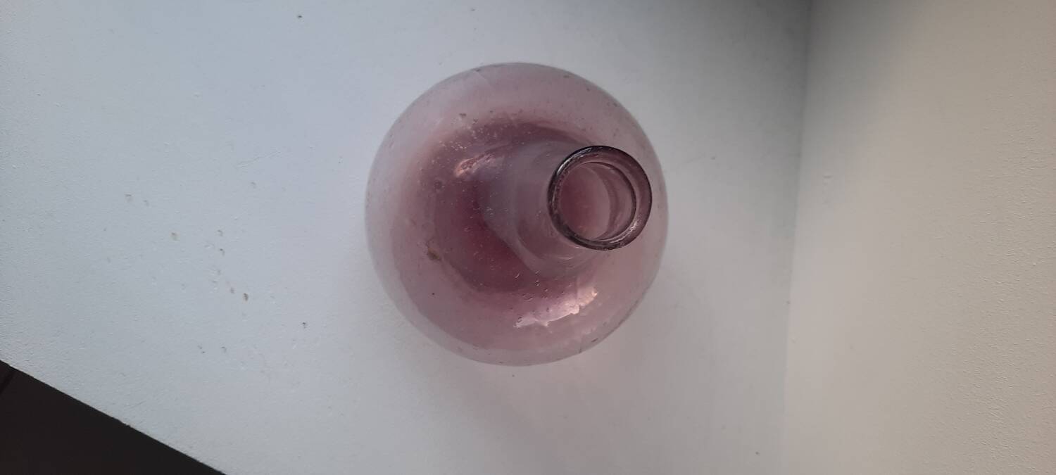 Vase violet bullé