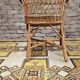 Fauteuil osier rotin 1960 vintage