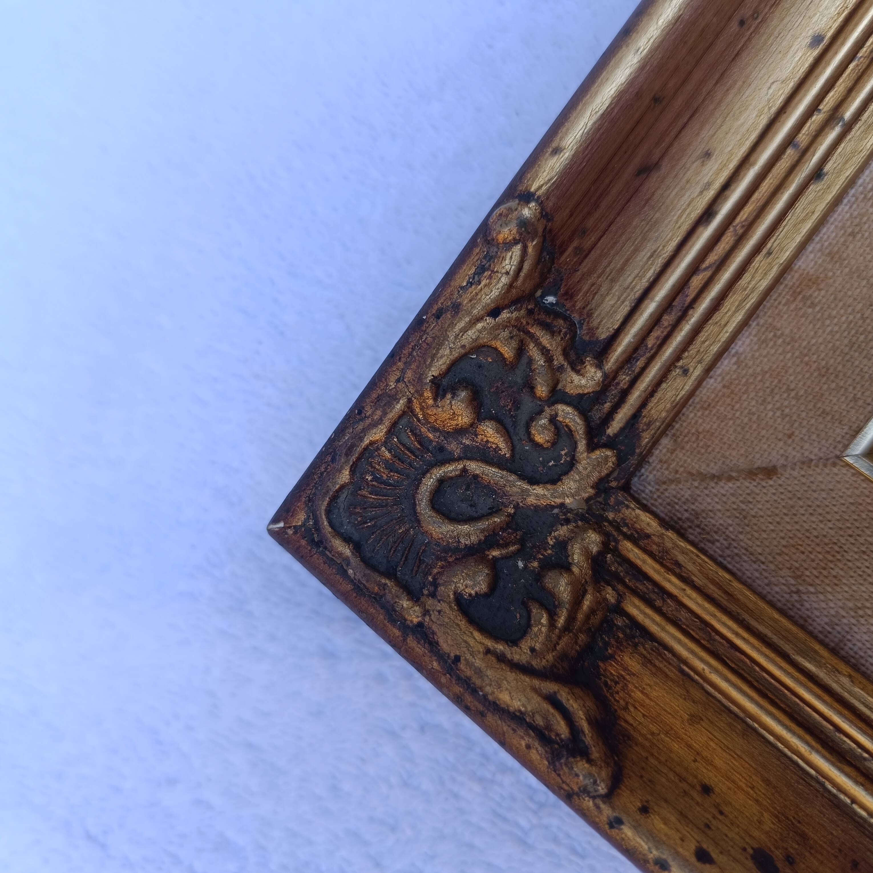 Small old painting signed