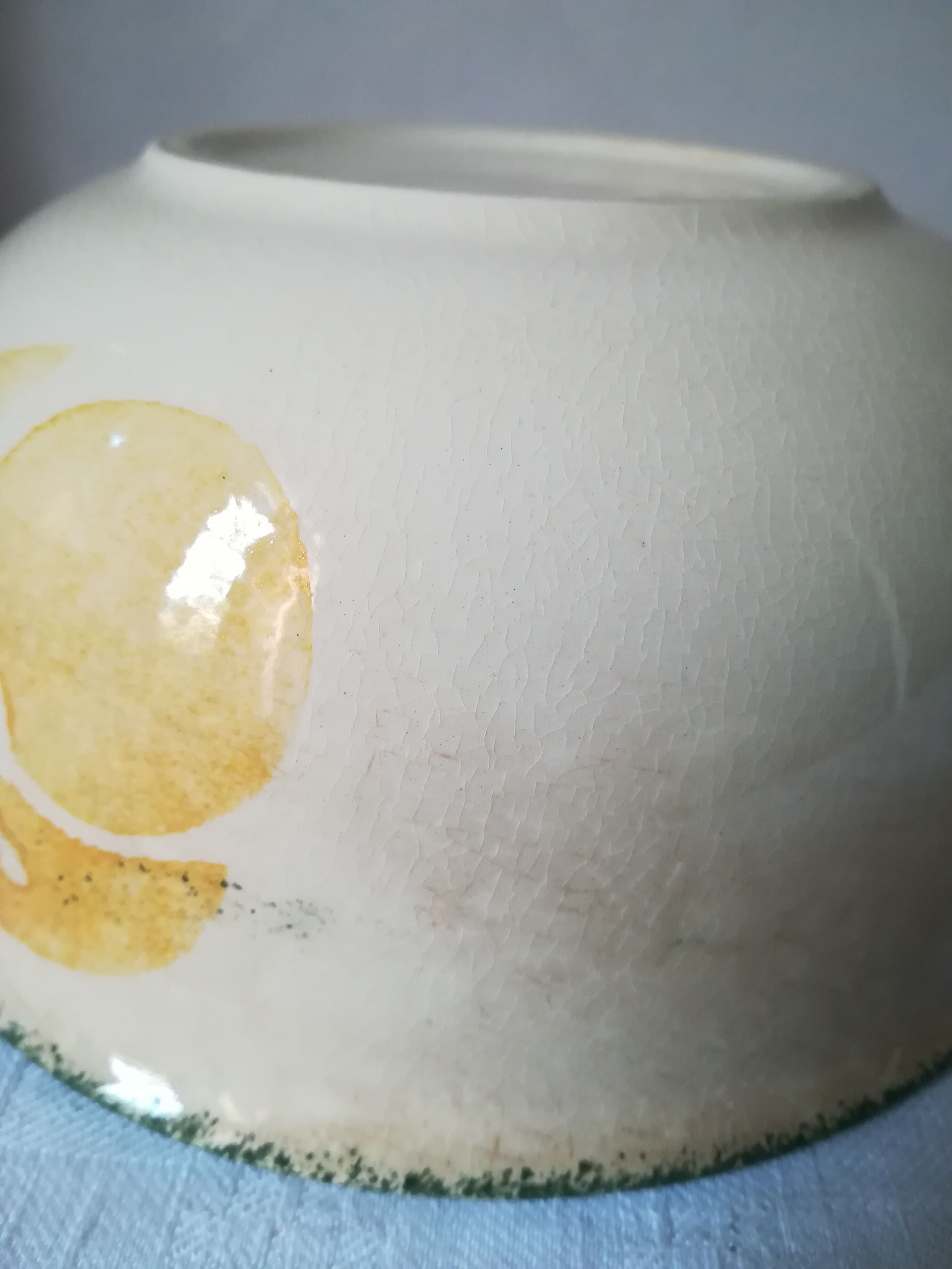 Small old salad bowl