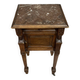 Empire / consulate walnut bedside table circa 1850
