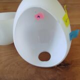 Lot de 2 demi-globes en opaline formeoeuf