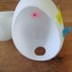 Set of 2 opaline egg-shaped half-globes