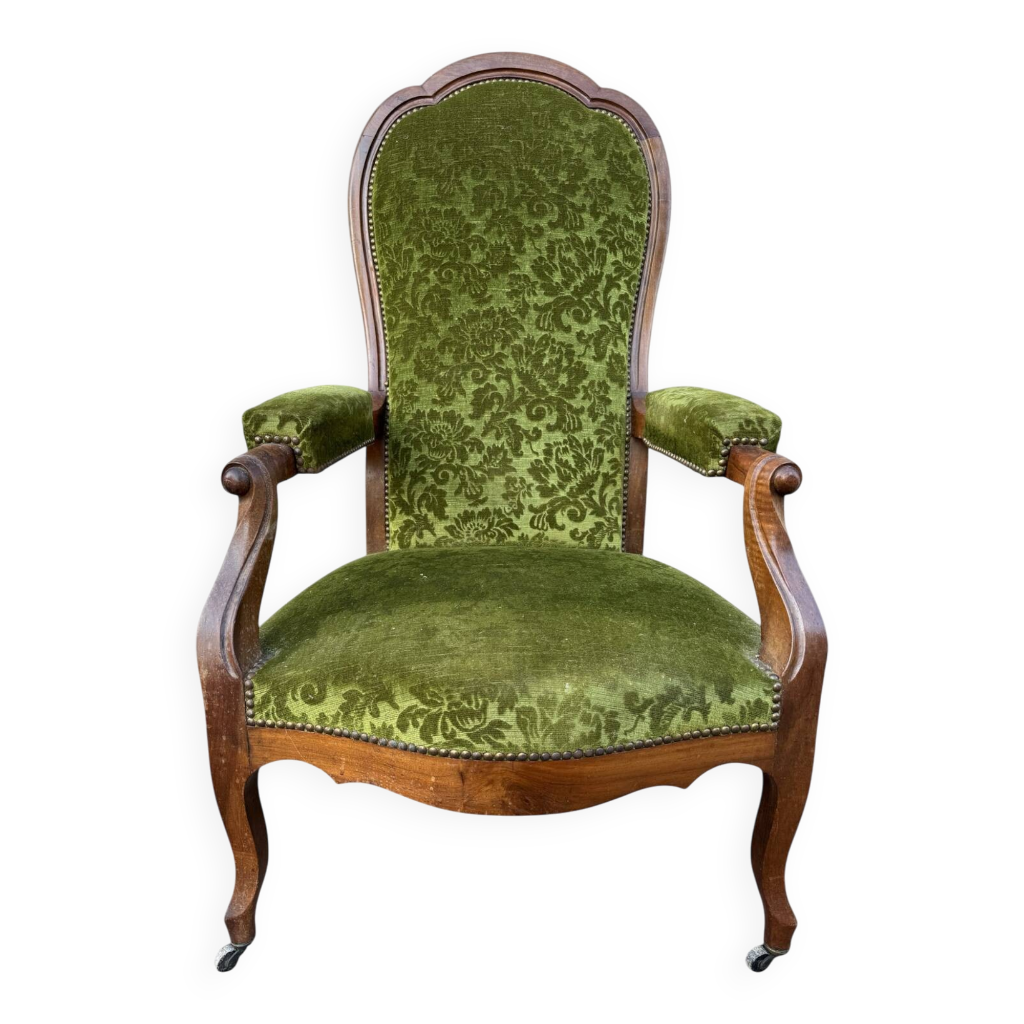 19's voltaire rack and pinion armchair