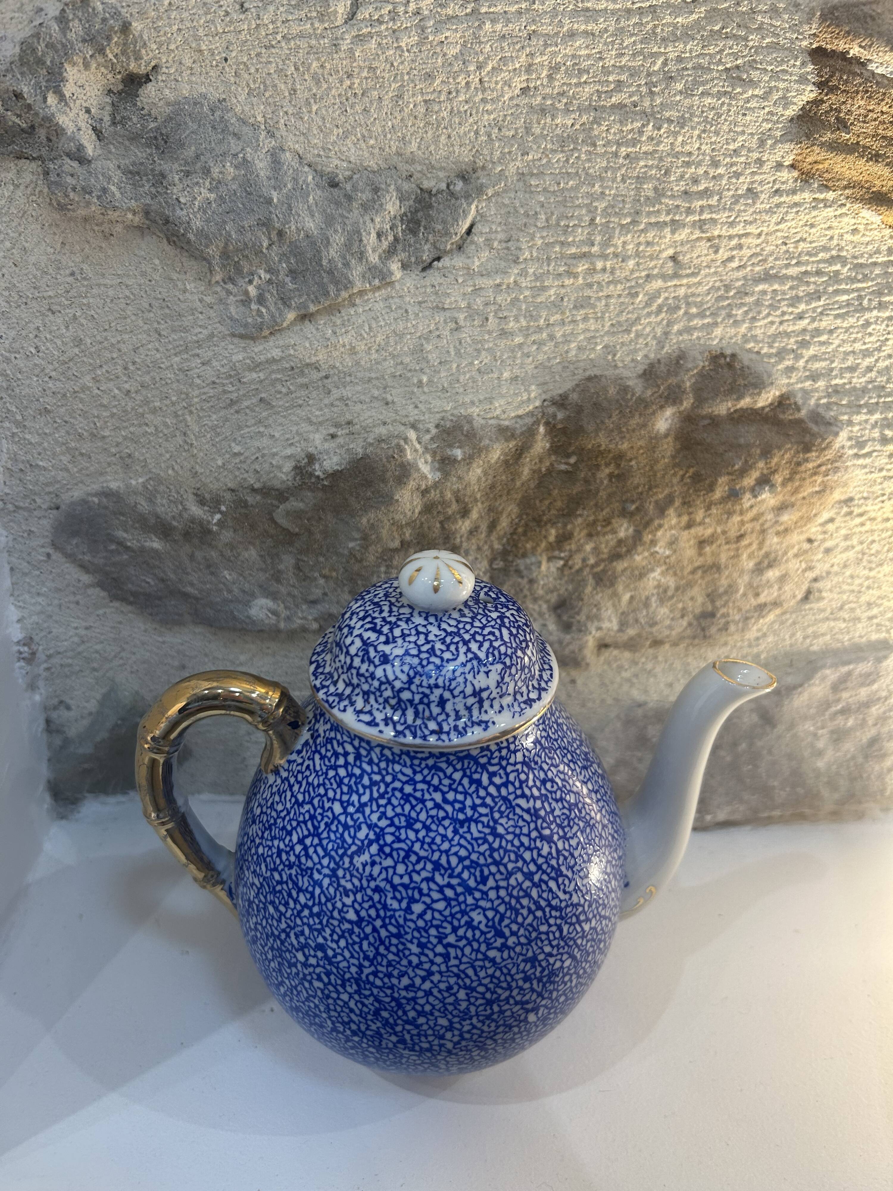 Antique porcelain teapot from Nagoya, Takito factory.