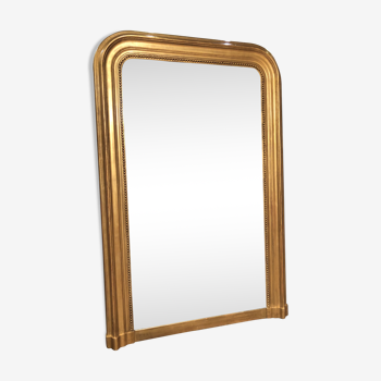 Miroir Louis Philippe dorure feuille d'or 130x85 cm