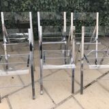 Vintage plexiglass folding chairs